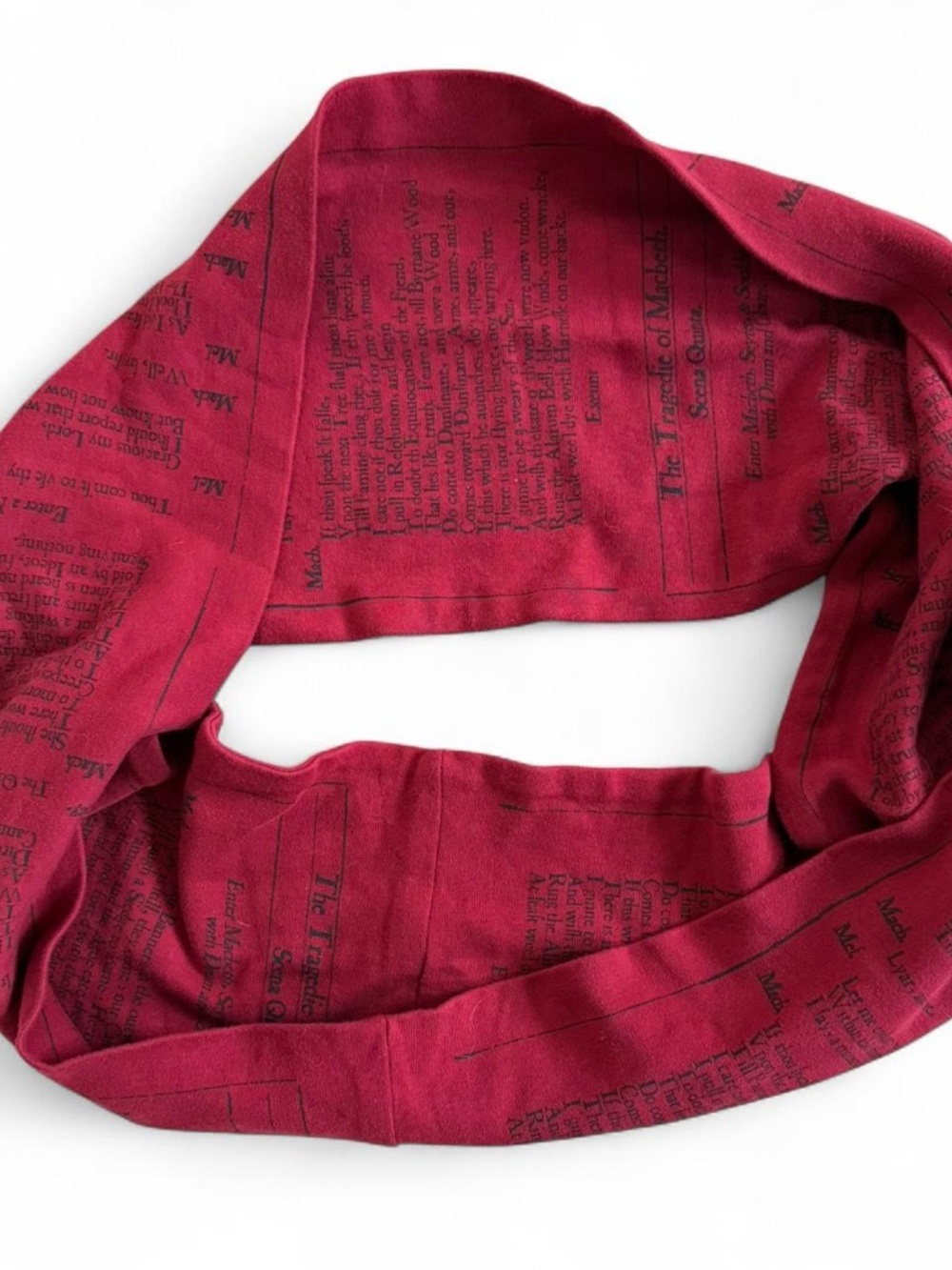 Storiarts Macbeth Book Infinity Scarf